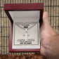 Engrave-able Artisan Cross with Cuban Chain