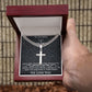 Engrave-able Artisan Cross with Cuban Chain