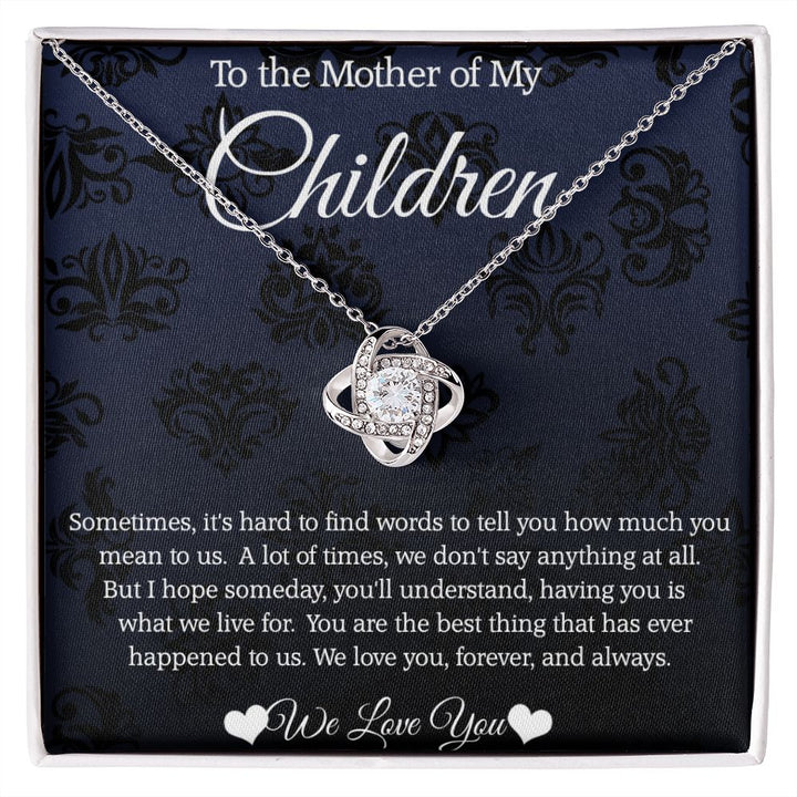 ◆STONEHENgE◆ Love Knot Silver Cubic Necklace SA24C51T love-knot-dancing-stone-solid-